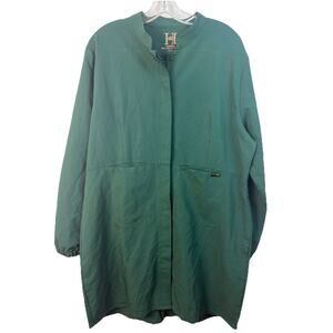 Hazel Rose Womens 3XL Lily Top Pockets Stretch Nurse Cinch Back Scrub Top Jacket